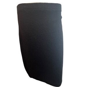 Steve Fabrikant Small Wool Blend Black Skirt Knit Quiet Luxury USA Pull On